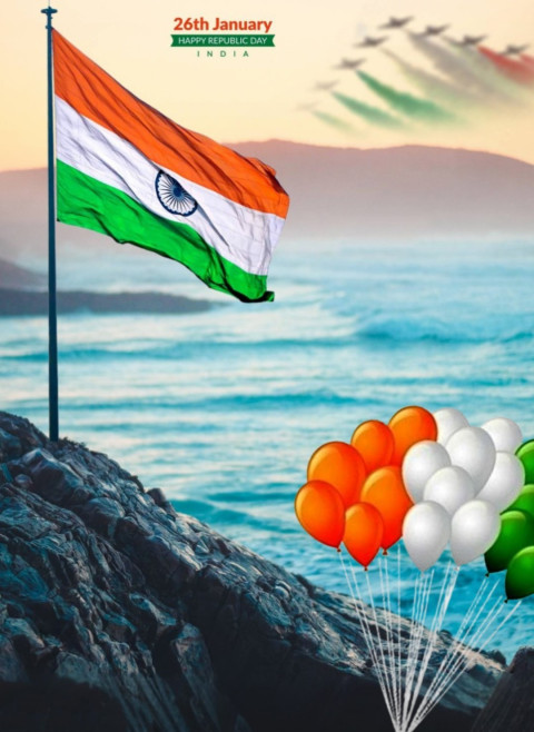 Download Happy Republic Day Edit Background Indian Flag Photos