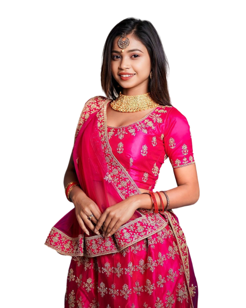 Download Indian GIrls PNG Images HD in Red Saree Transparent