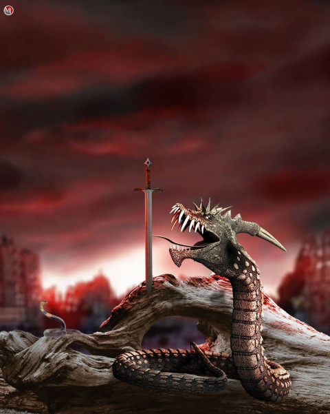 Dragon Poster Background Images For Photoshop & PicsArt Editing Full HD