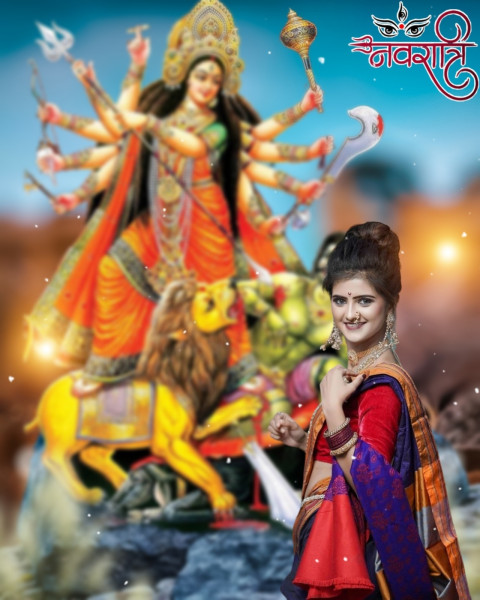 Durga Puja Photoshop Editing Background New With Girls