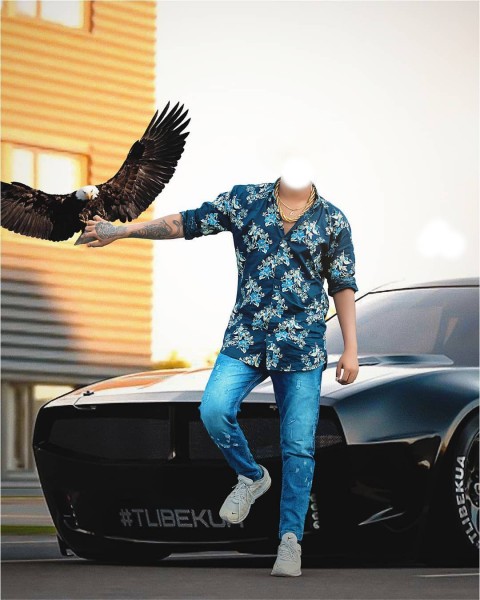 Eagle Photography Pose Without Face Background