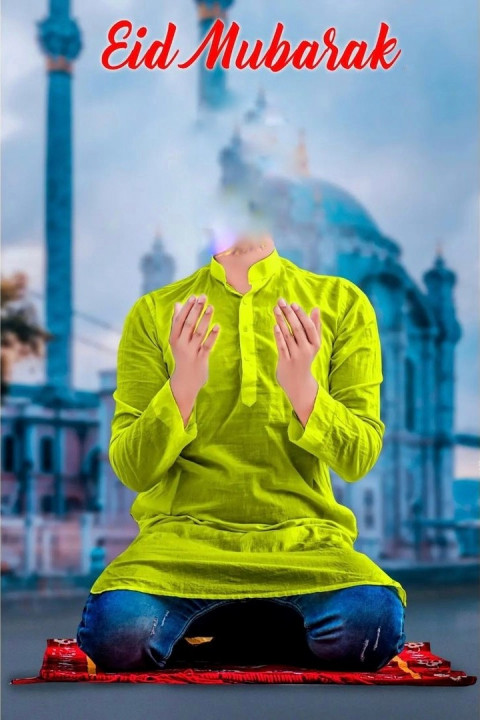 Eid Mubarak Withot Head Photo Editing HD Background