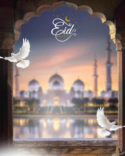 Eid Mubark Editing Background HD