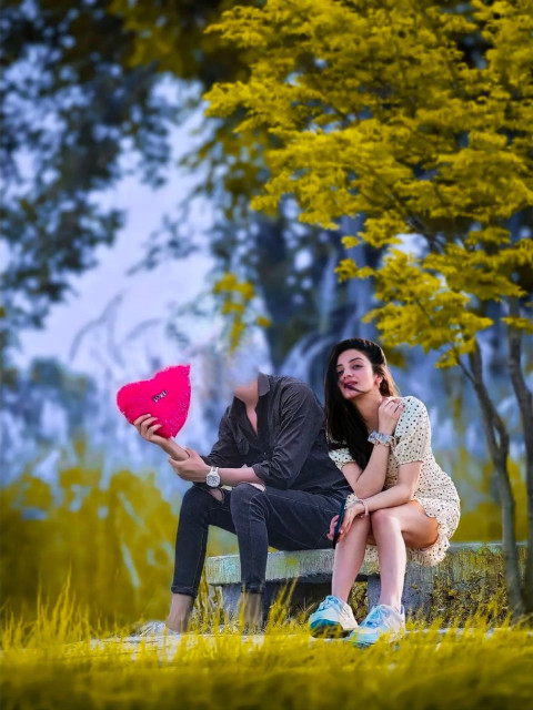 Face Cut Boy With Girl CB Rdx Editor Background Images