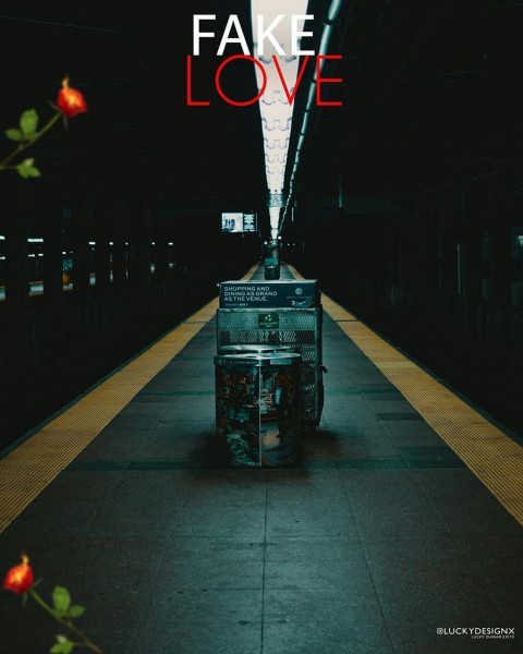 Fake Love Picsart Viral Background Hd
