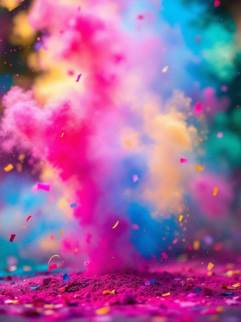 Festival Happy Holi Editing Colorful Background