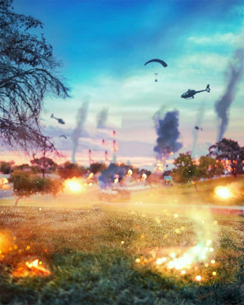 Fire Editing CB Background For Photoshop