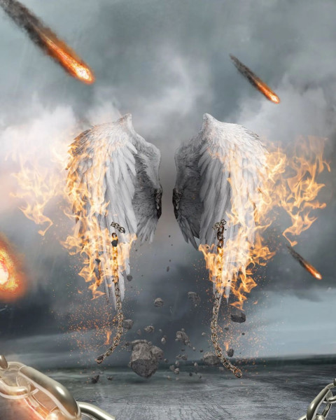 Fire Wing Picsart CB Editing Background HD Download 0