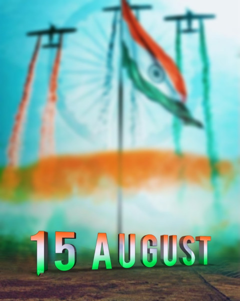 Flag 15 August Independence Day Editing Background
