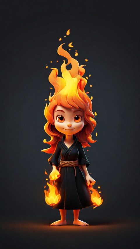 Flat vector image midshot cartoon art wallpaper free