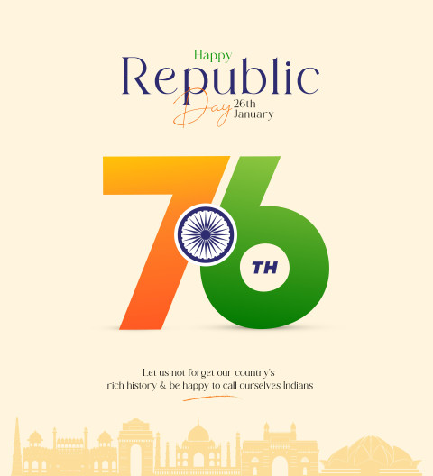 Free 76th Republic Day Poster Template Image Hd