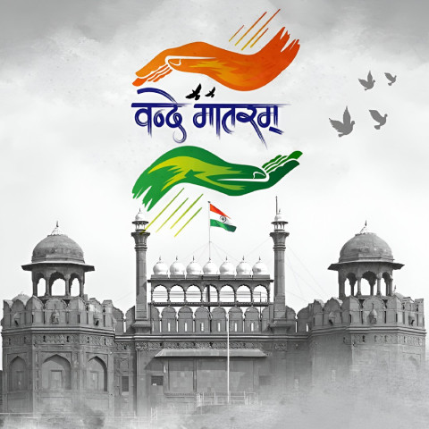 Free Banner Indian 15 august Red fort Wallapper for Portfolio Background
