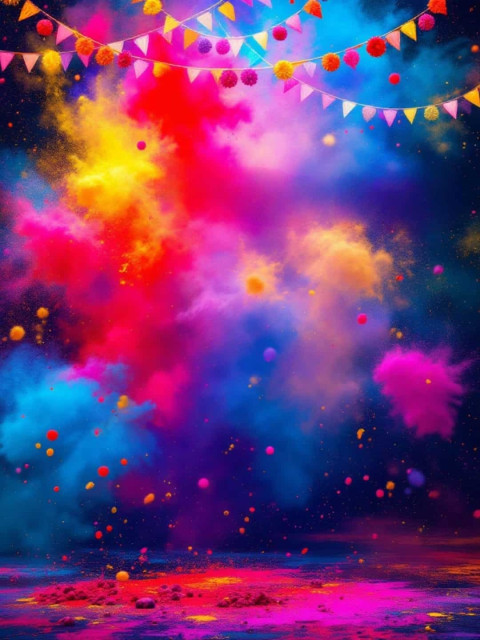 Free Happy Holi Editing Colorful Background