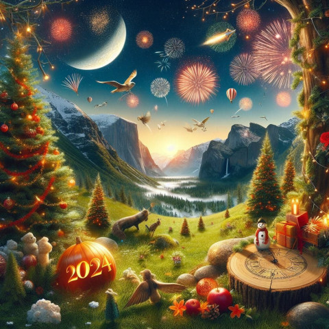 Free Happy New Year 2024 Images Status Dp Background HD