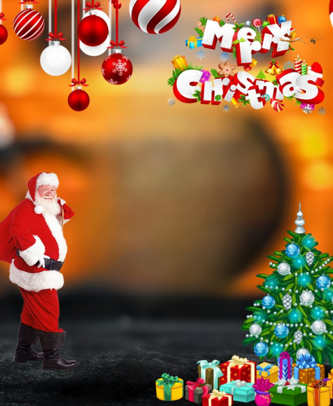 Free Santa Claus Full Body Images Hd For Editing Wallapper CB Background