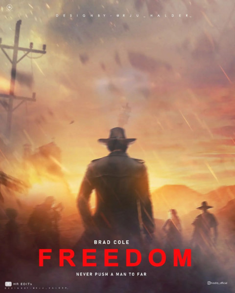 Freedom Movie Poster Photo Editing CB PicsArt Background