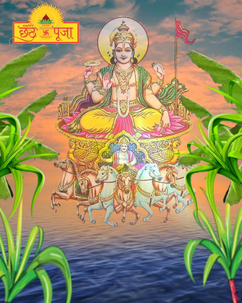 Full hd Chhath Pooja Editing Background