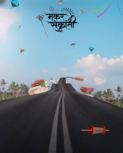 Full HD Editing Background For Makar Sankranti Images