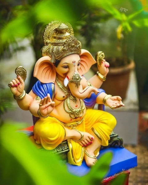 Ganesh Chaturthi Banner Background For WhatsApp DP Images Full HD