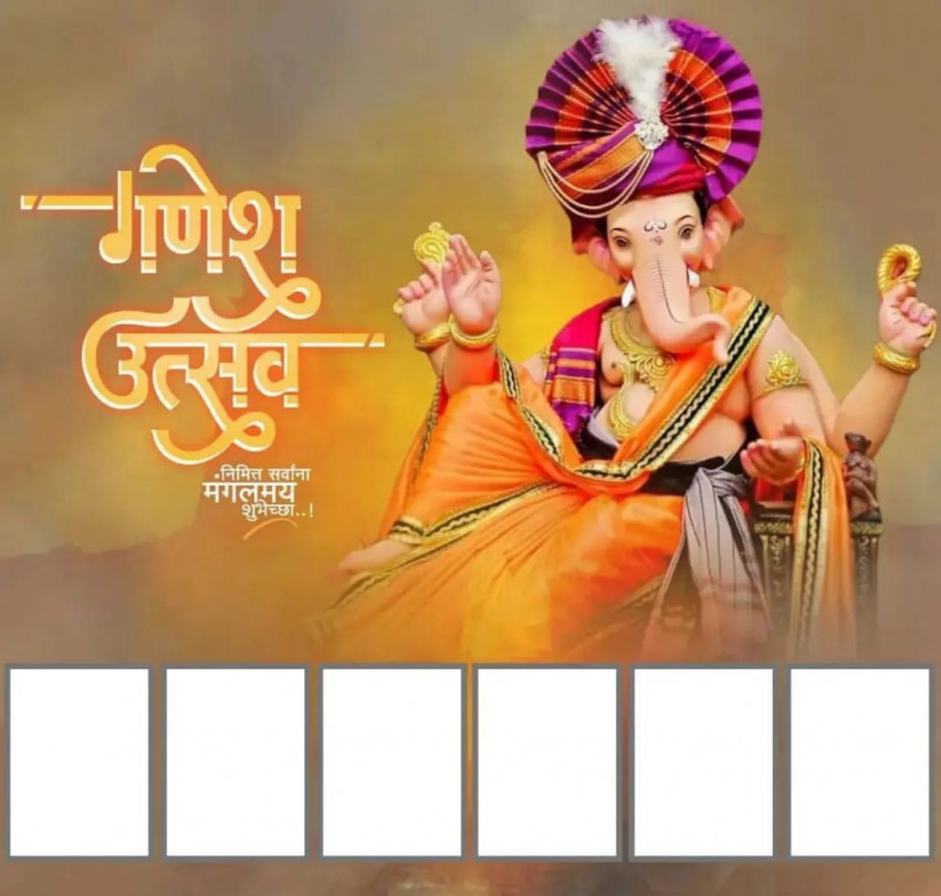 Ganesh Chaturthi Banner Editing Background For Picsart Images