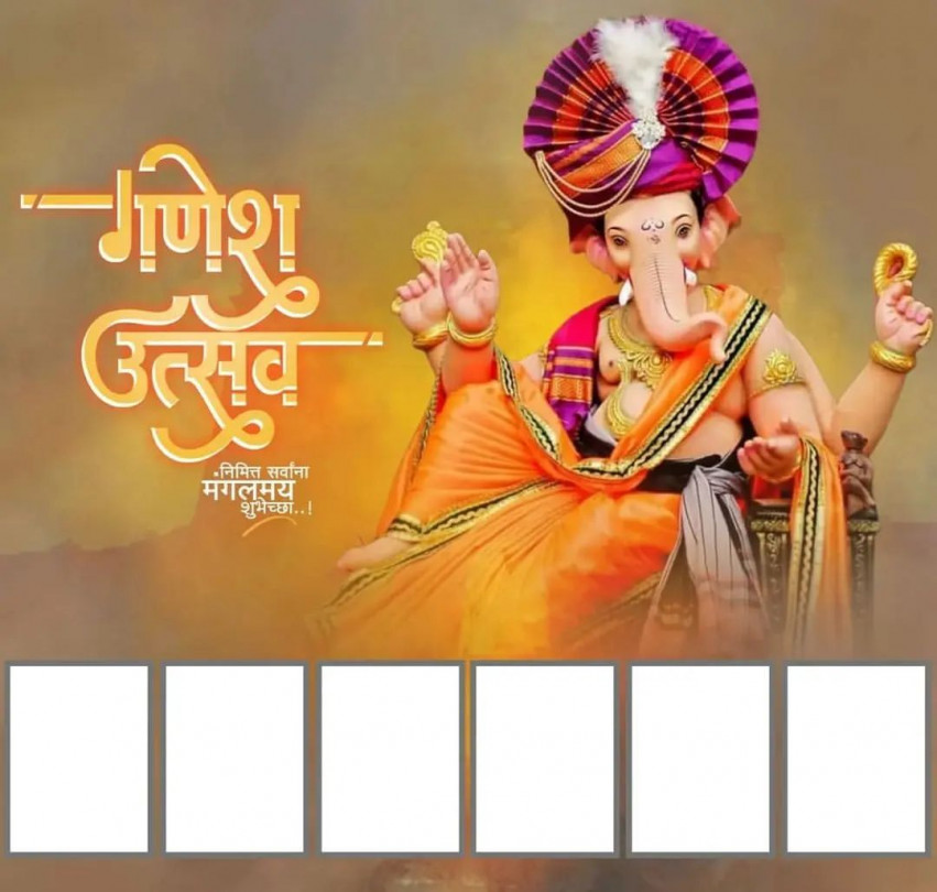Ganesh Chaturthi Banner Photoshoop Editing Background Pic