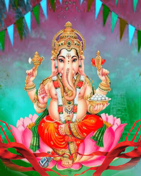Ganesh Chaturthi CB Background Full HD Download Img