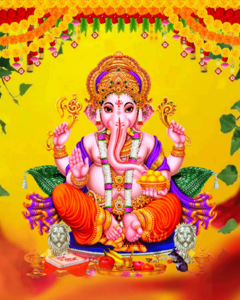 Ganesh Chaturthi CB Photo Edit Background Download HD