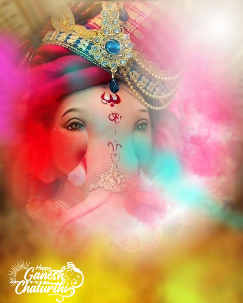 Ganesh Chaturthi Color Smoke CB Editing Background Download