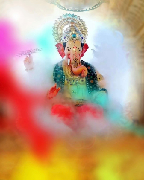 Ganesh Chaturthi Color Smoke CB Editing Background Download Img