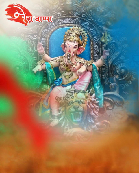 Ganesh Chaturthi Color Smoke CB Editing Background Download Pics