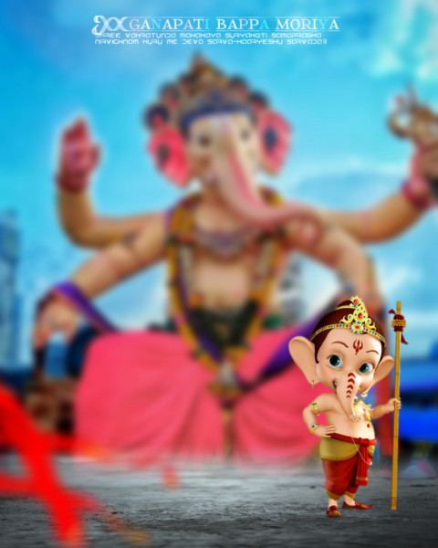 Ganesh Chaturthi Editing Background HD For Picsart