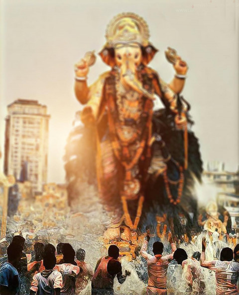 Ganesh Chaturthi Elephant Editing Background