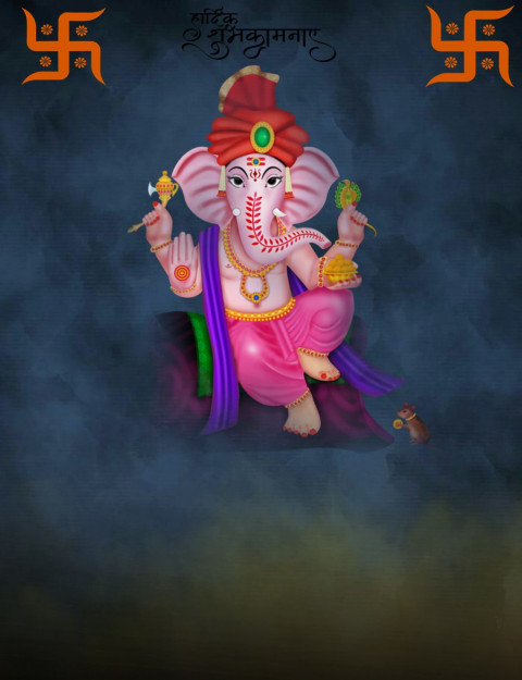 Ganesh Chaturthi Night Blur CB Background Full HD Download Pic