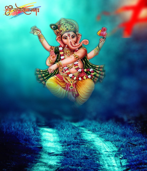 Ganesh Chaturthi Puja CB Picsart Editing Background HD