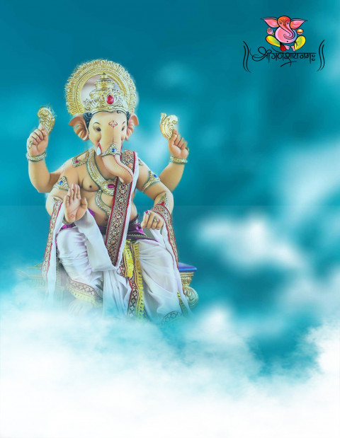Ganesh Chaturthi Sky CB Editing Background HD Download DP
