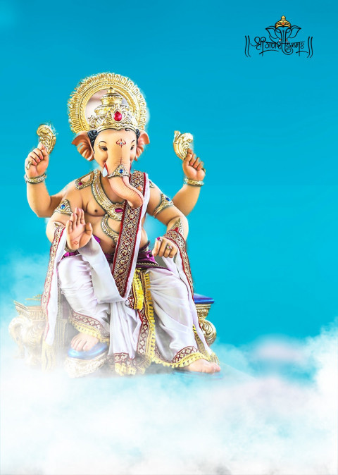 Ganesh Chaturthi Sky CB Editing Background HD Download New