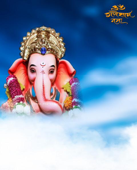 Ganesh Chaturthi Sky CB Editing Background HD Download Pic