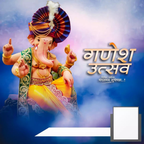 Ganesh Puja Banner Editing Background HD Images