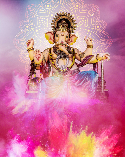 Ganesha Background Smart Prajavanshi