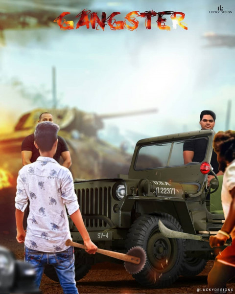 Gangstar Action Poster Background