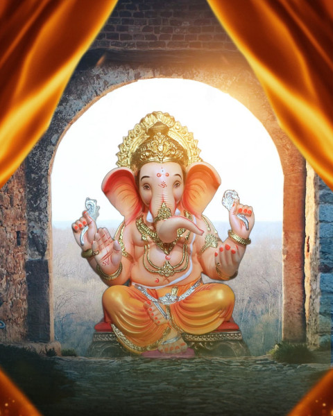 Ganpati Bappa Chaturthi CB PicsArt Editing Background