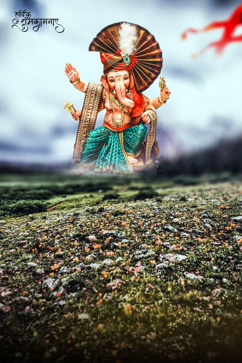 Ganpati Bappa Ganesh Chaturthi CB Editing HD Background DP