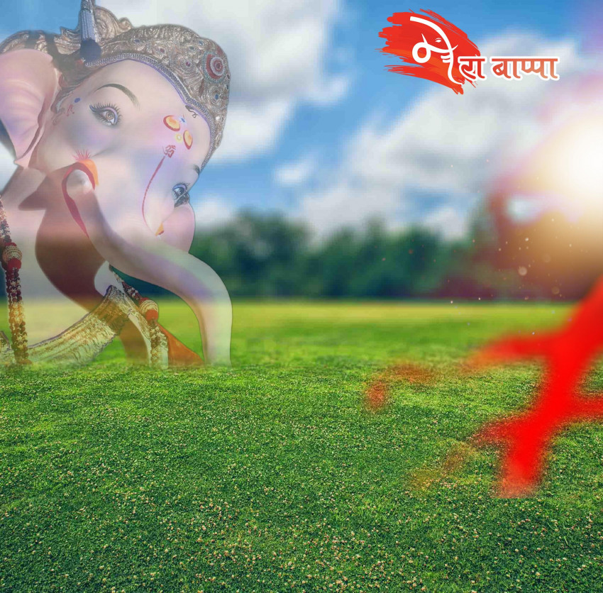 Ganpati Bappa Ganesh Chaturthi CB Photo Editing Background Full HD
