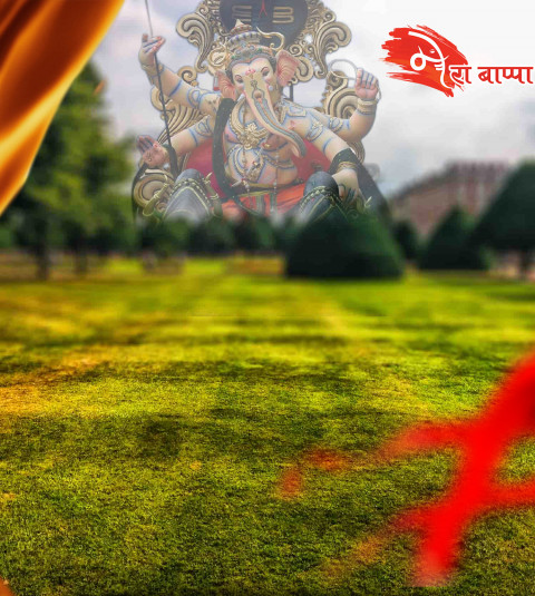 Ganpati Bappa Ganesh Chaturthi CB Photo Editing Background HD