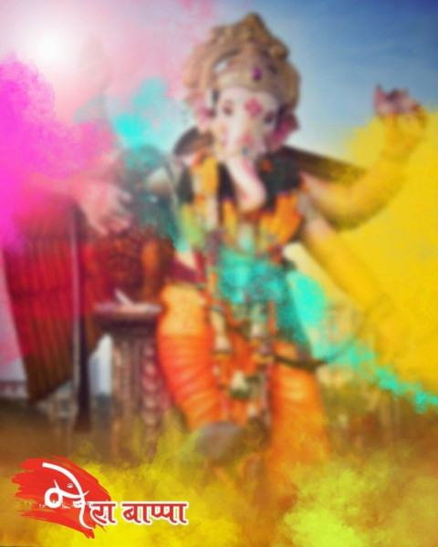 Ganpati Bappa Morya Background For CB PicsArt Editing Free
