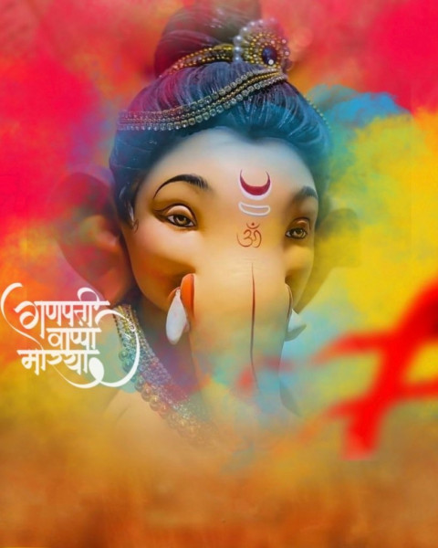 Ganpati Bappa Morya Editing Background Download HD