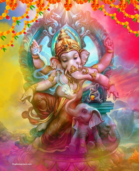 Ganpati Ganesh Chaturthi Editing Background