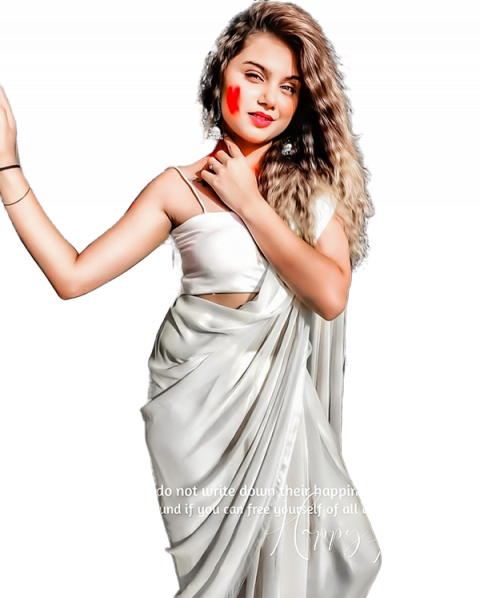 Girl PNG Colorful Holi Photo Editing For Photoshop Pic
