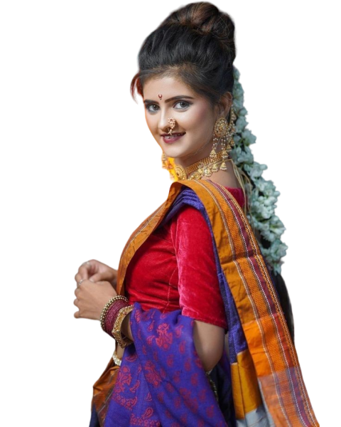 Girl PNG In Saree Transparent Background Full HD