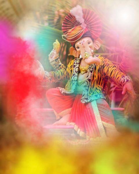 God Ganesh Ji Photo CB Editing Background Full HD Download
